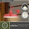 Vaxcel Dorado 1 Light Dusk to Dawn Red White Farmhouse Barn Dome Outdoor Wall Lantern T0488 - alternate 4